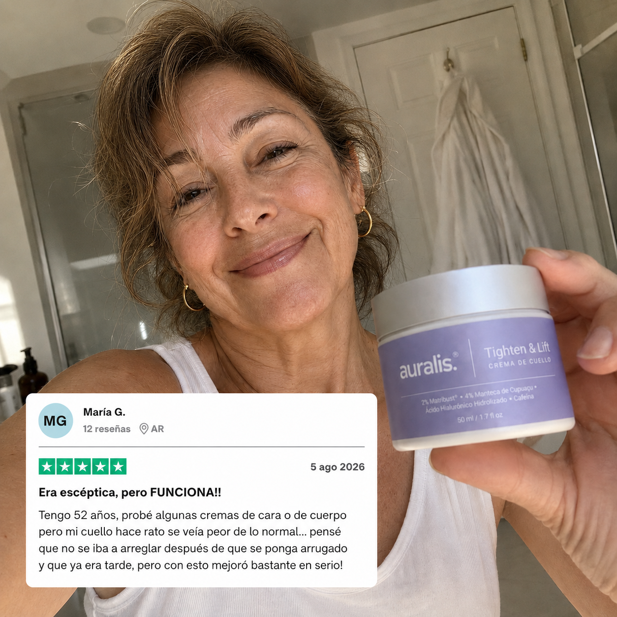 AURALIS®: Crema para estirar y levantar el cuello