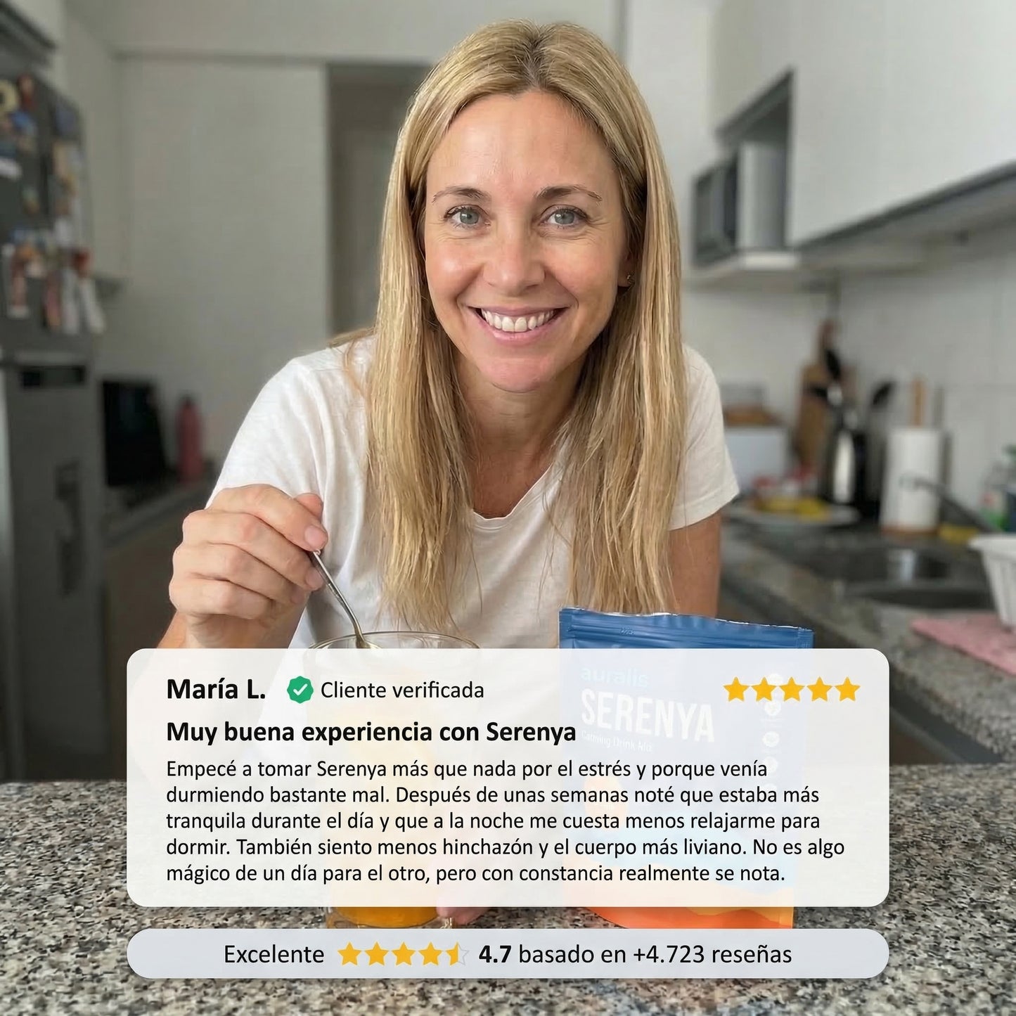 Serenya™: Coctel para la panza por estrés.