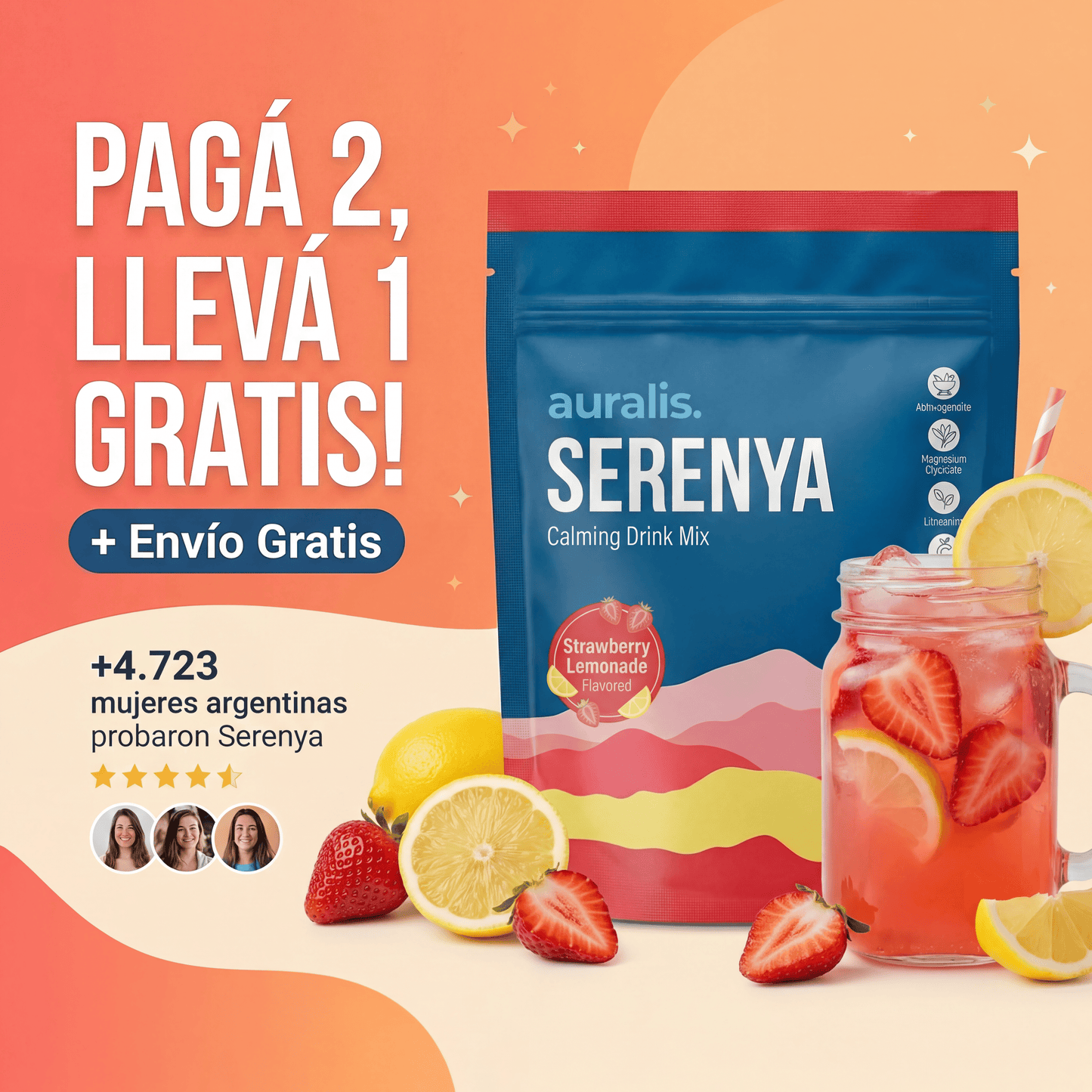 Serenya™: Coctel para la panza por estrés.