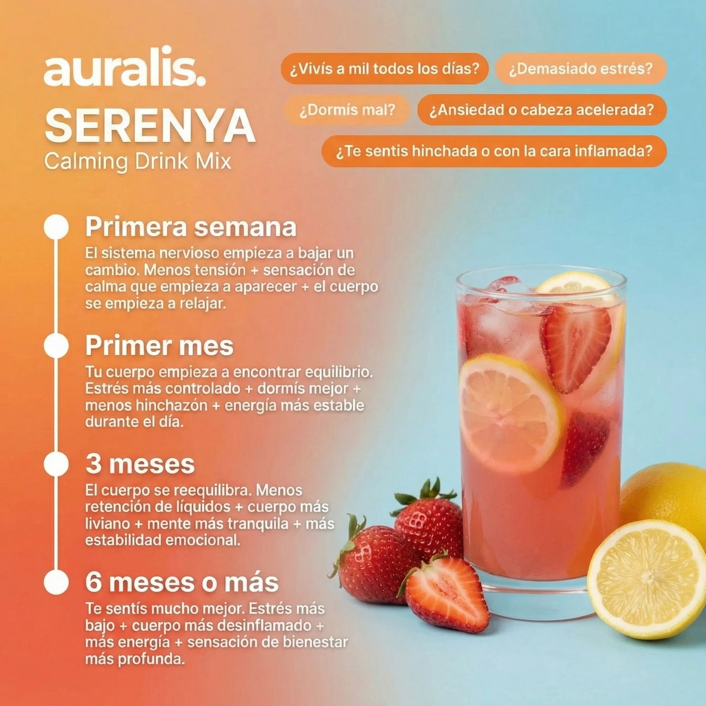 Serenya™: Coctel para la panza por estrés.